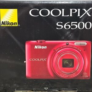 Nikon COOLPIX S6500 Vibrant Red Camera